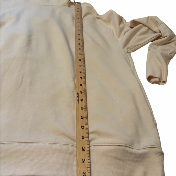 Athleta Balance Cinch Turtleneck Sweatshirt, Chantilly Cream SIZE XL - Picture 9 of 12